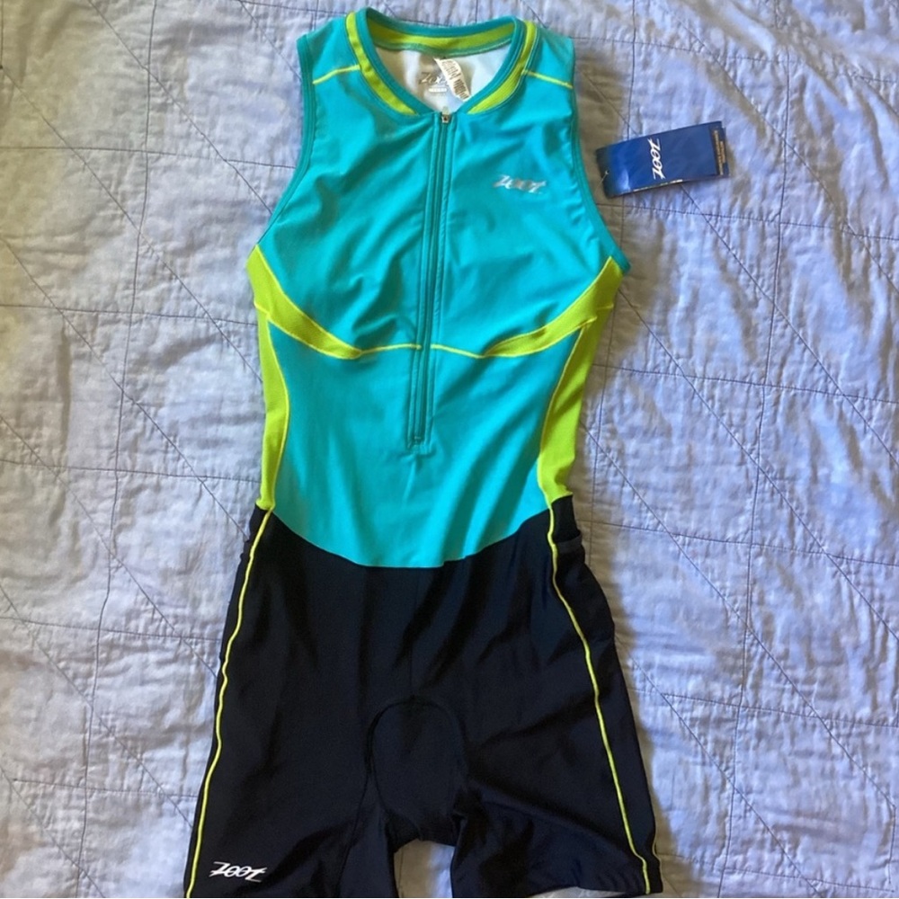 Zoot Women's Triathlon Shorts - Blue and Green